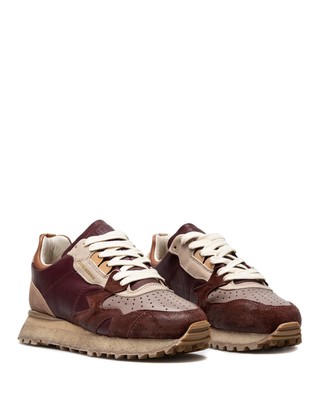 MOMA DAMEN SCHUHE SNEAKERS MOMA 3AW199 CRAFTS DARK PURPLE RUNNING DUNKELLILA LEDER