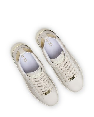LIU •JO DAMEN SCHUHE SNEAKERS LIU JO MILANO SILVIA 57 P0102 MILK BEIGE