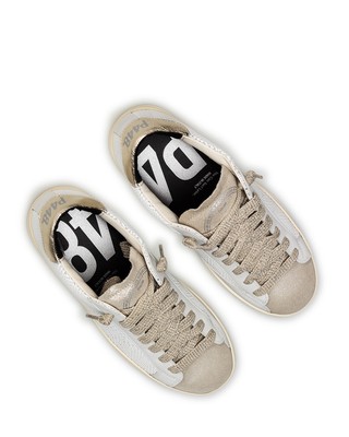 P448 WOMEN'S SHOES SNEAKERS P448 JOHN W RAFIA WHITE