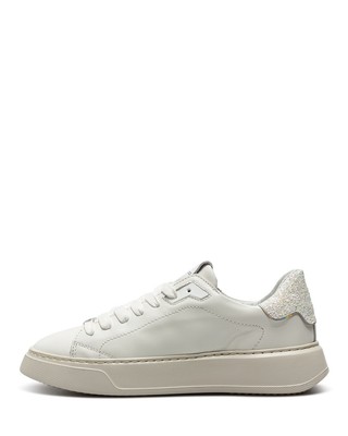 PHILIPPE MODEL DAMEN SCHUHE SNEAKERS PHILIPPE MODEL PARIS BTLD MOG1 GLITTER BUERRE ELFENBEIN