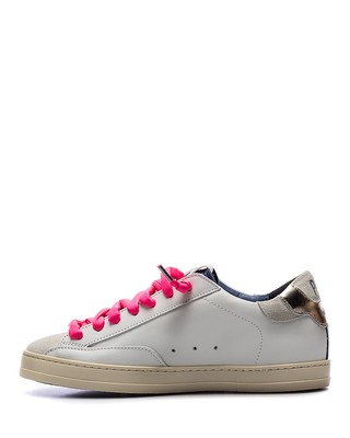 P448 WOMEN'S SHOES SNEAKERS P448 JOHN AW WHI LAMI WHITE