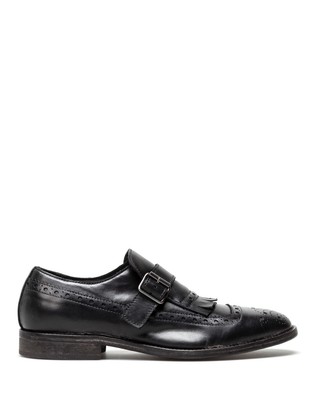 MOMA HERREN ELEGANTE SCHUHE MOMA 2FW137 VITELLO NERO LEDER SCHWARZ