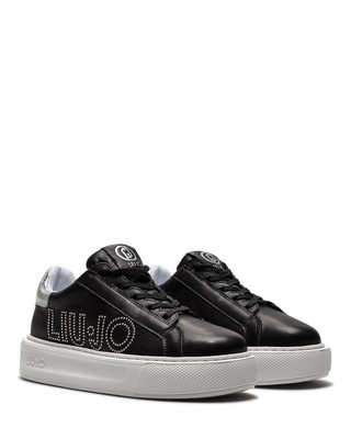 Pre-owned Liu •jo Women's Shoes Trainers Liu Jo Milano Kylie05p X100 Black Silver