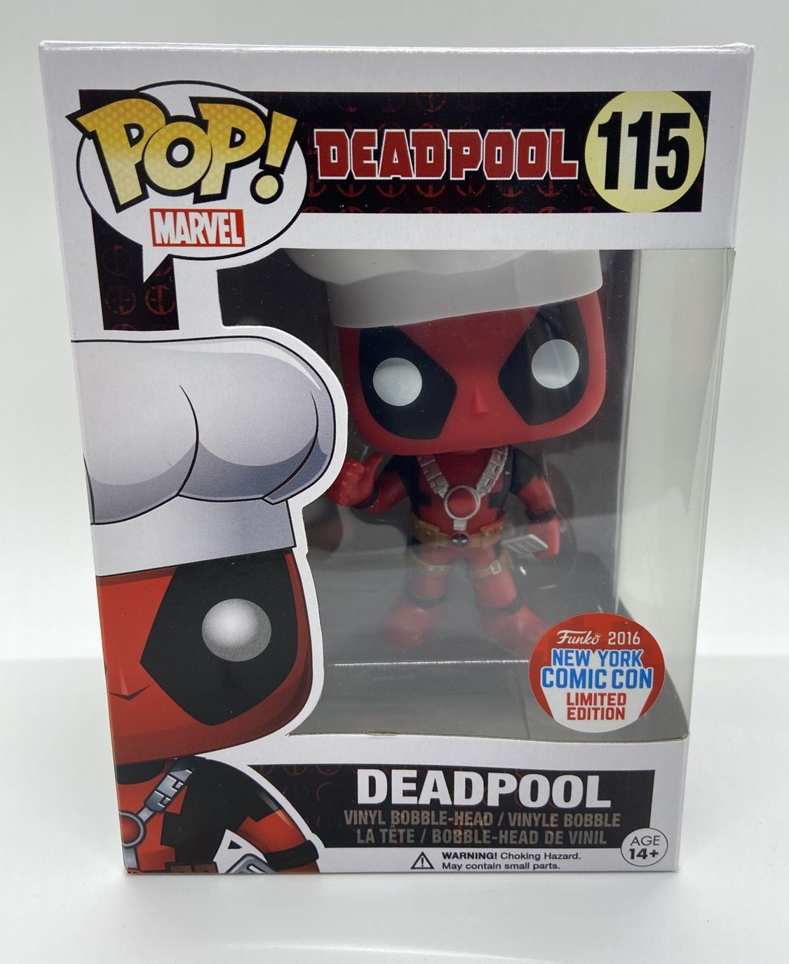 funko pop　デッドプール　シェフ　ニューヨークコミコン限定 Amazon.com: Funko Pop Chef Deadpool NYCC 2016 Exclusive