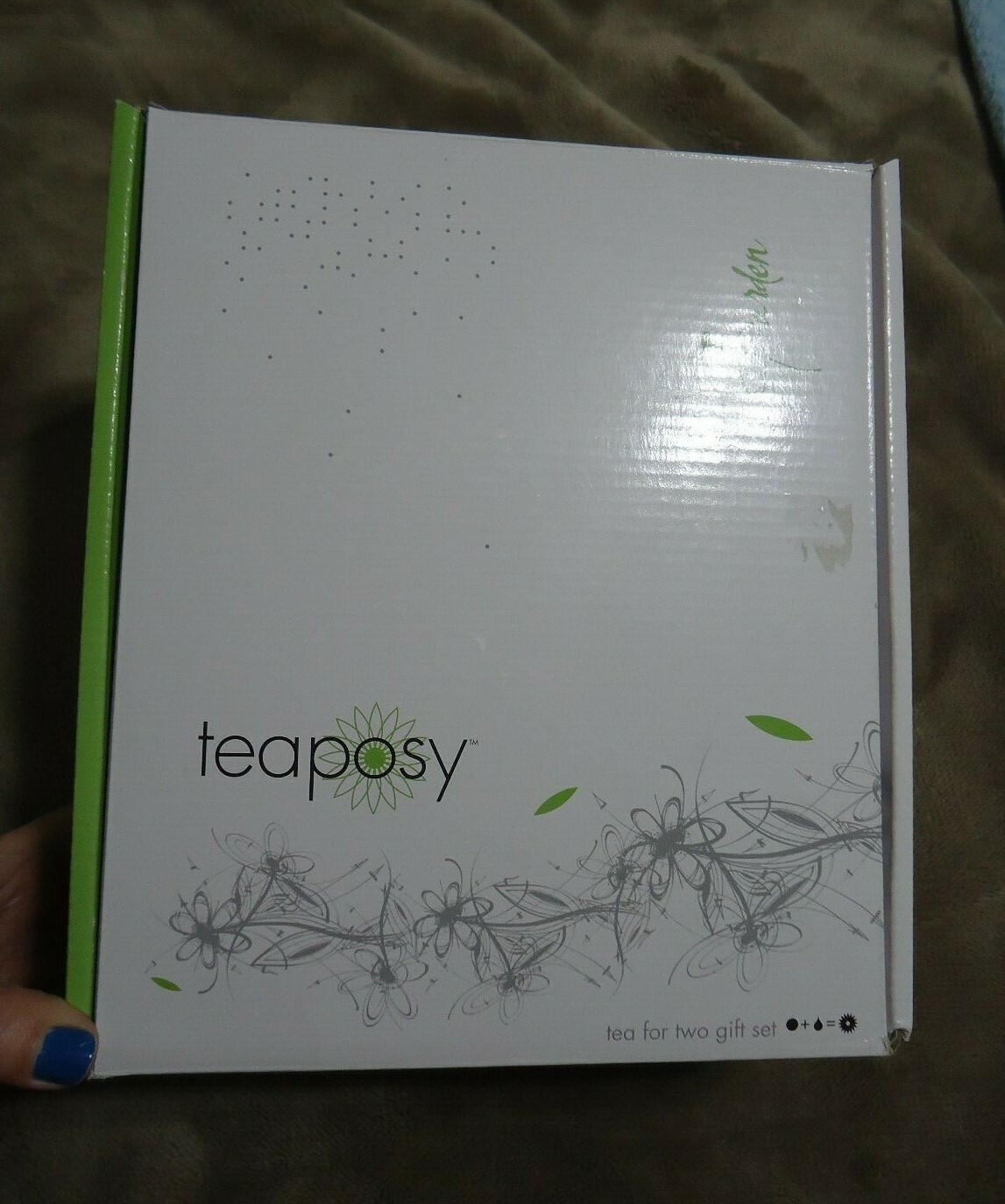 NIB Teaposy Glass Tea Set - Tea for Two Includes Teapot, 2 Cups & 2 Saucers