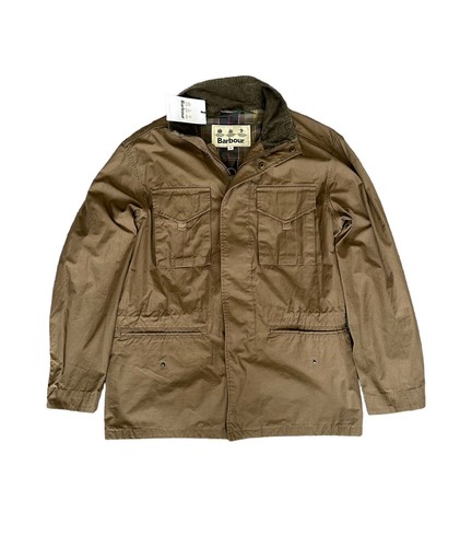 2*0様 BARBOUR × relume SINGLE BREASTED CO Barbour Peterkin Casual Stone Brown Tan Button Zip Jacket