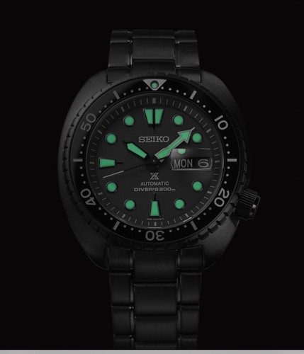 Pre-owned Seiko Men's Prospex King Turtle Black Automatic Watch Srpk43 Made In Japan