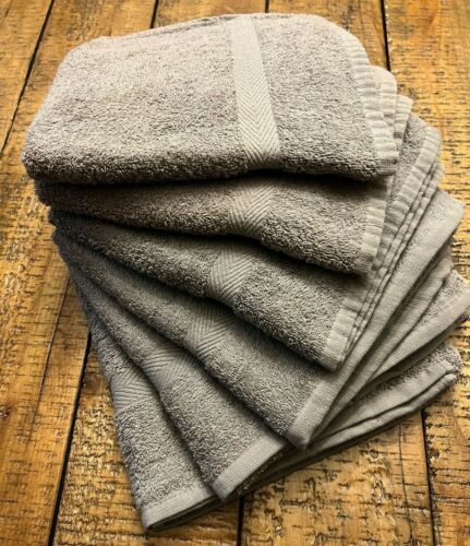 Ideal Towels Premium Grey Highly Absorbent 22 x 22 Inches Bath Towels 12 Packs