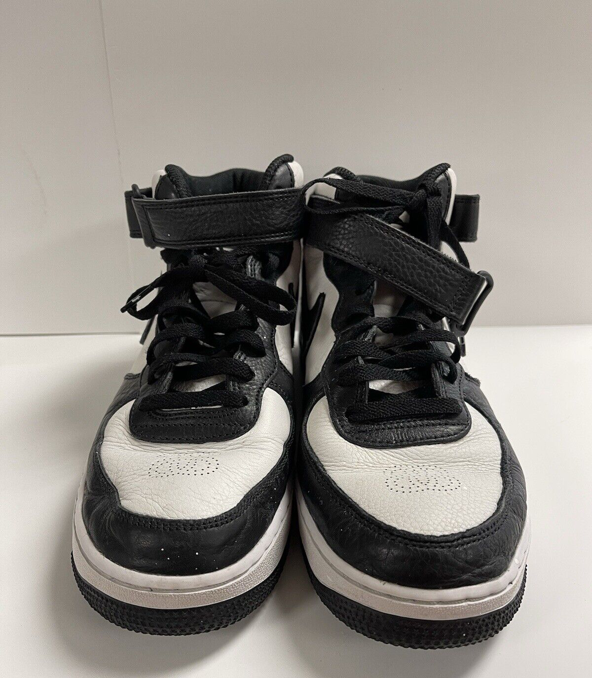 Nike Stussy x Air Force 1 Mid Black White (Size UNMARKED) | eBay