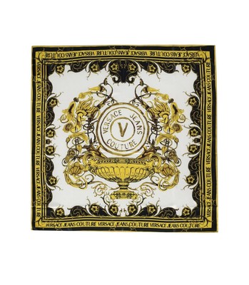 

Versace Jeans Couture Платок из белого золота с V-образной эмблемой Женский шарф, Белый