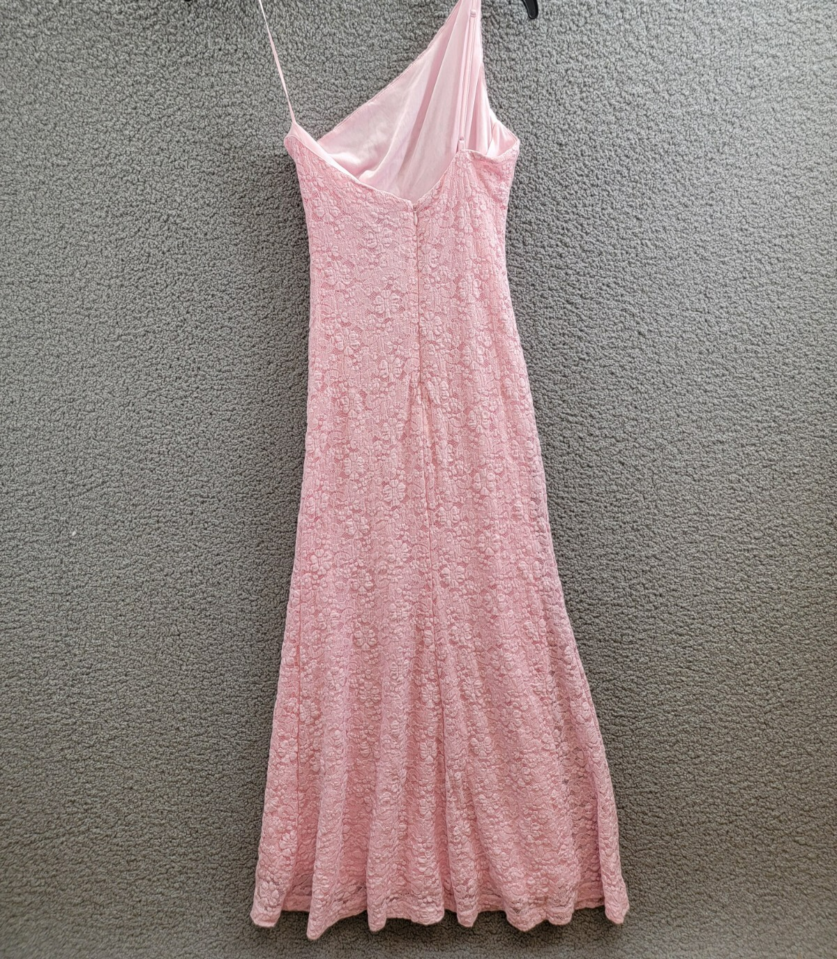 Bardot Albie Knit Maxi Dress Women's 4 Candy Pink One Shoulder Back Zip Closure - Picture 9 of 16