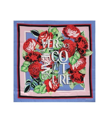 

Versace Jeans Couture Roses Multicolor Foulard Scarf Woman Женщина