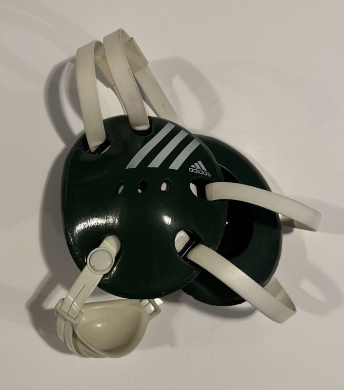adidas Wrestling Headgear Green Response Earguard (AE100C) White Cup Chinstrap