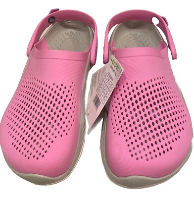 Crocs Pink Gray Literide 360 Clog Foam Insole Breathable Men's  11 Womens 12 NWT