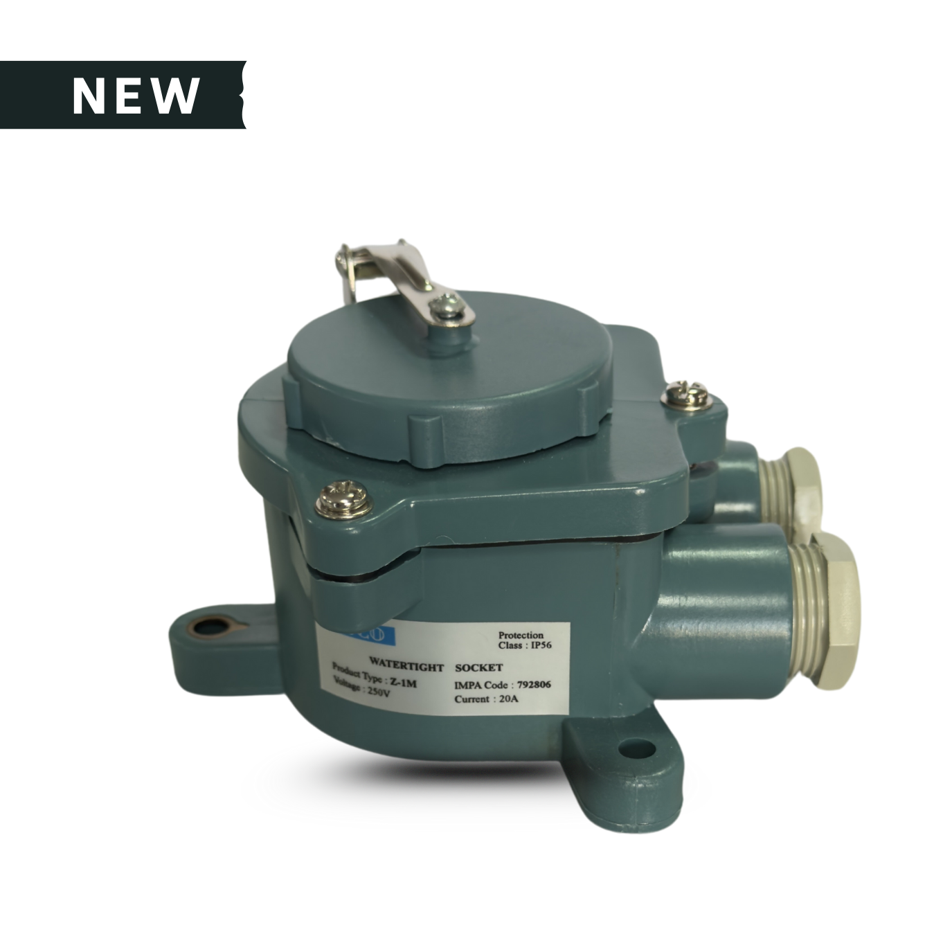 STCO Z-1M Marine Socket 250V 20A IP56 Watertight IMPA 792806