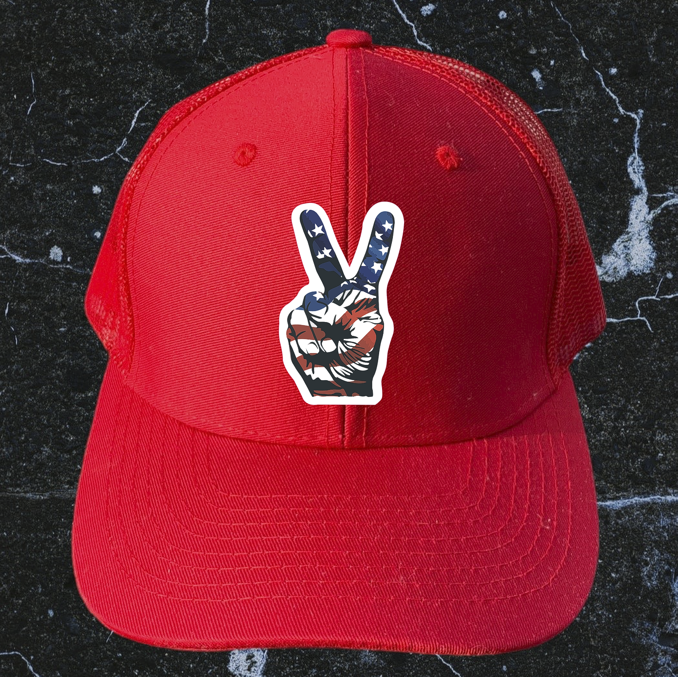 American Flag Sticker Peace Sign Waterproof - Buy Any 4 For $1.75 Each Storewide