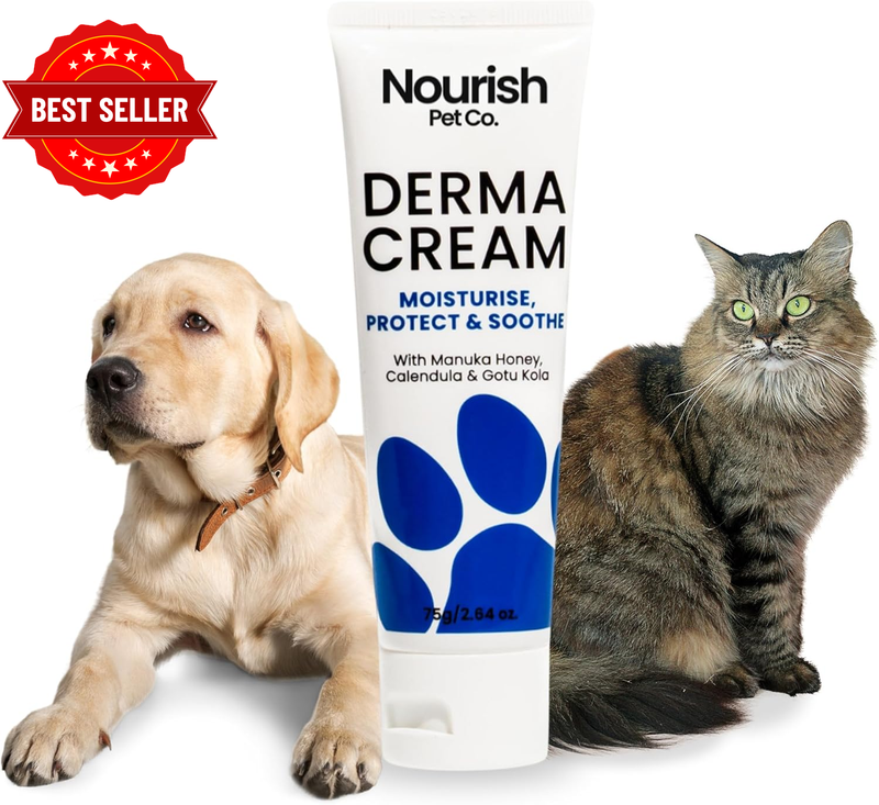 Nourish Pet Co. Derma Cream - Dog Skin Irritation Treatment, Hot Spot and Itch R