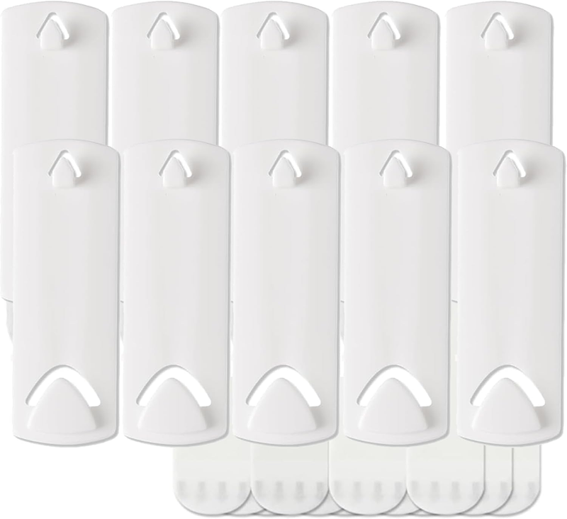 10 Sawtooth & Wire Hangers, 14 Large Removable Adhesive Strips, Heavy Duty No Na