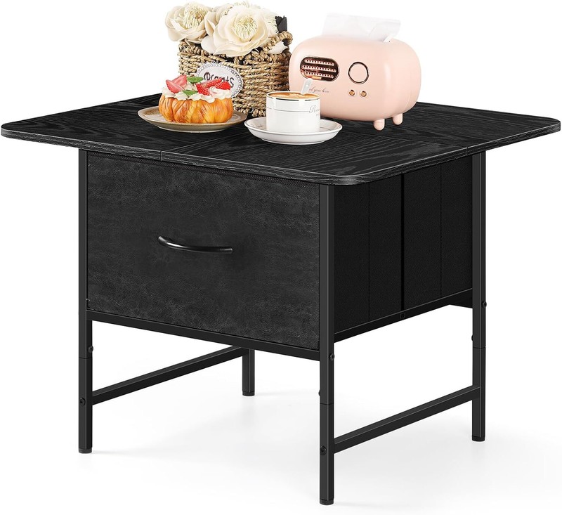 Black Coffee Tables for Living Room Modern Square Coffee Table