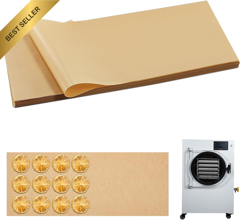200PCS Unbleached Parchment Paper Liners – 17×6.8 Inch Non-Stick Sheets