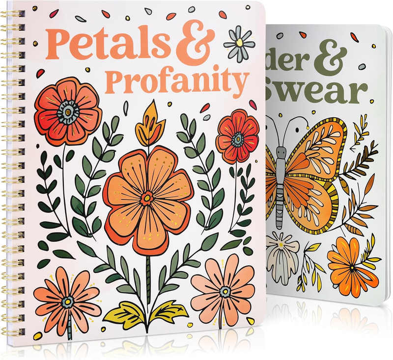 Beautiful Coloring Book Set of 2 for Adult Relaxation - Funny Coloring Books wit