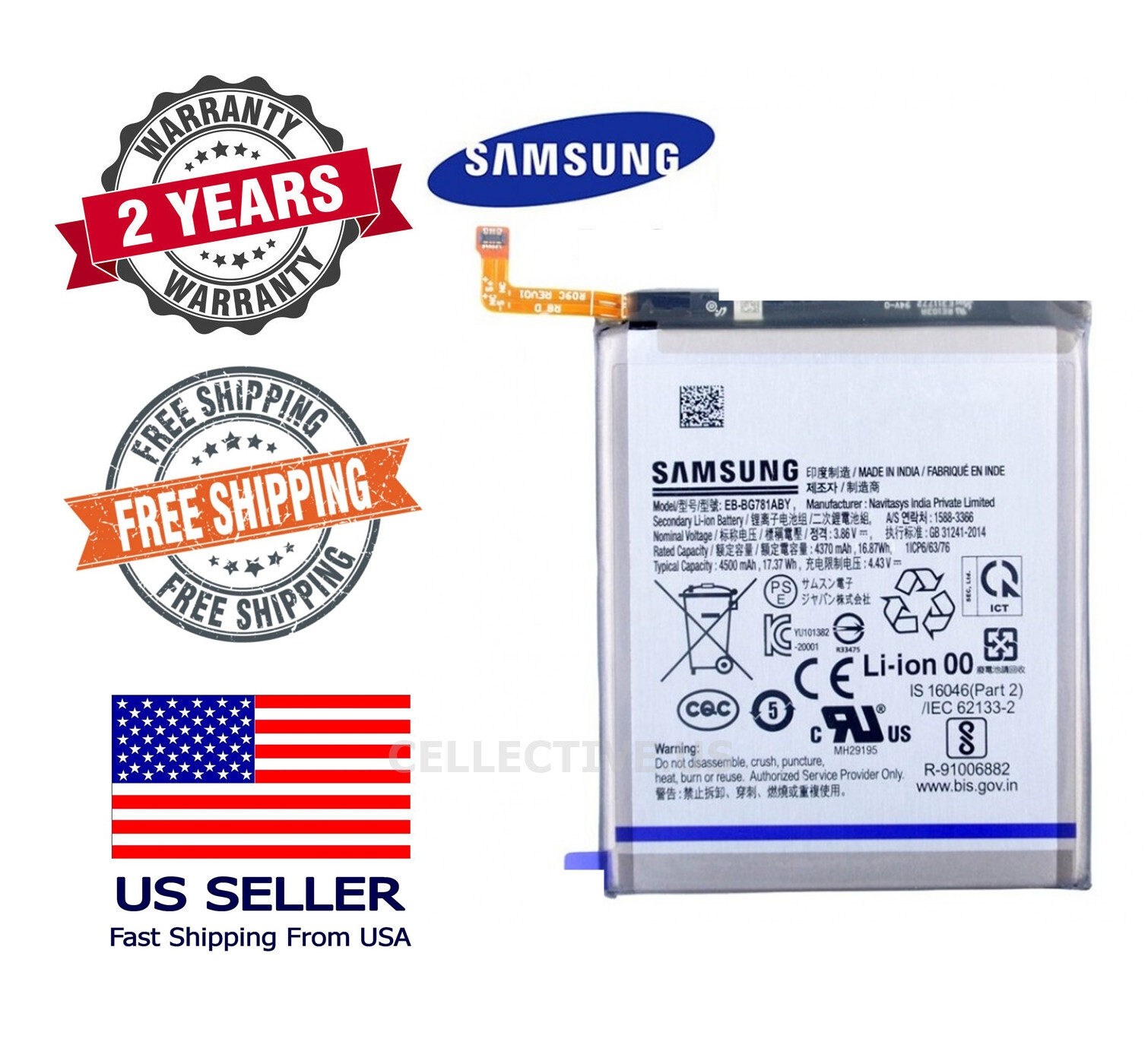 New OEM Samsung Galaxy S20 FE 5G Battery EB-BG781ABY Genuine New OEM Samsung Galaxy S20 FE 5G Battery EB-BG781ABY Genuine