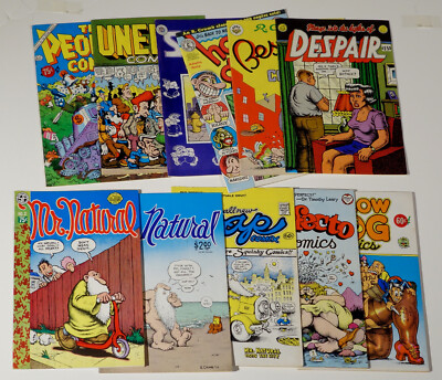 11 vintage R. Crumb comics Zap Snoid Mr. Natural Uneeda El Perfecto