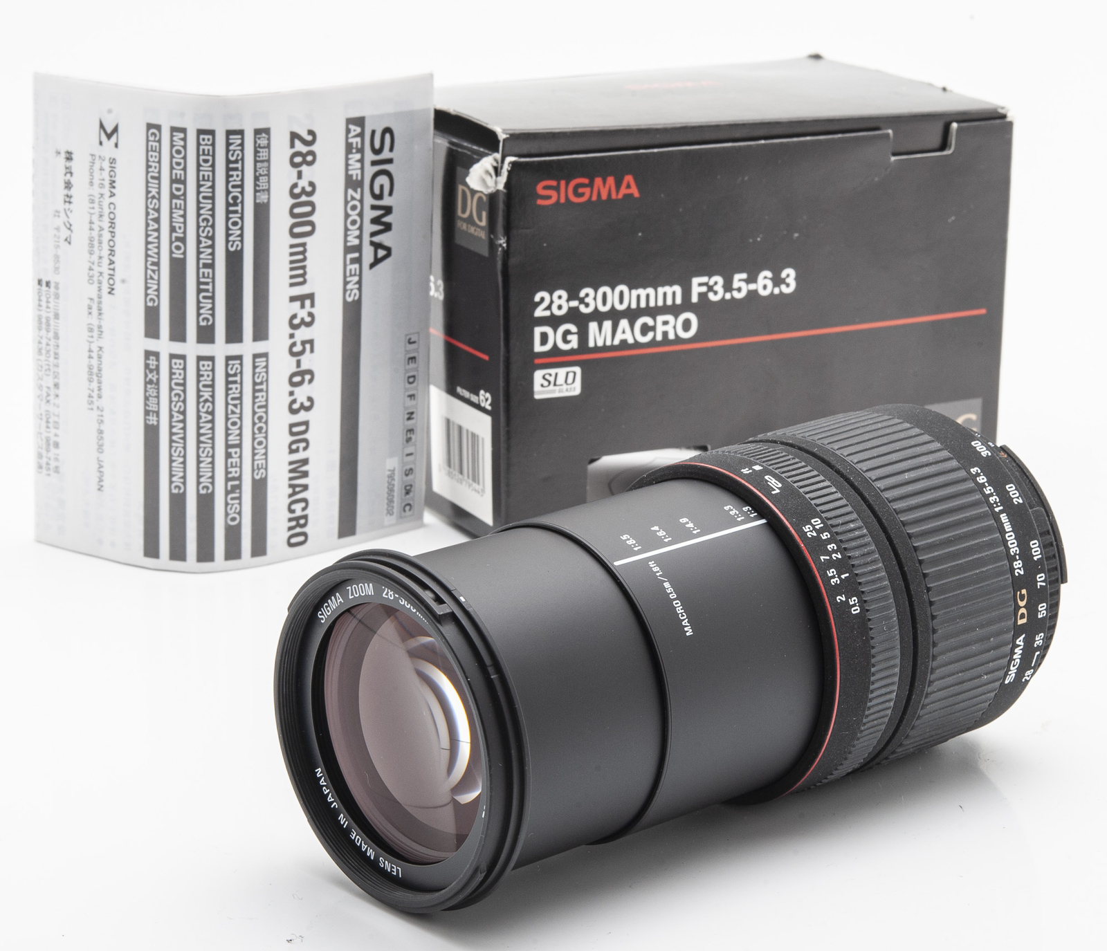 Sigma Zoom 28-300mm 28-300 MM 3.5-6.3 Dg Macro - Nikon Boxed Sigma Zoom 28-300mm 28-300 MM 3.5-6.3 Dg Macro - Nikon Boxed