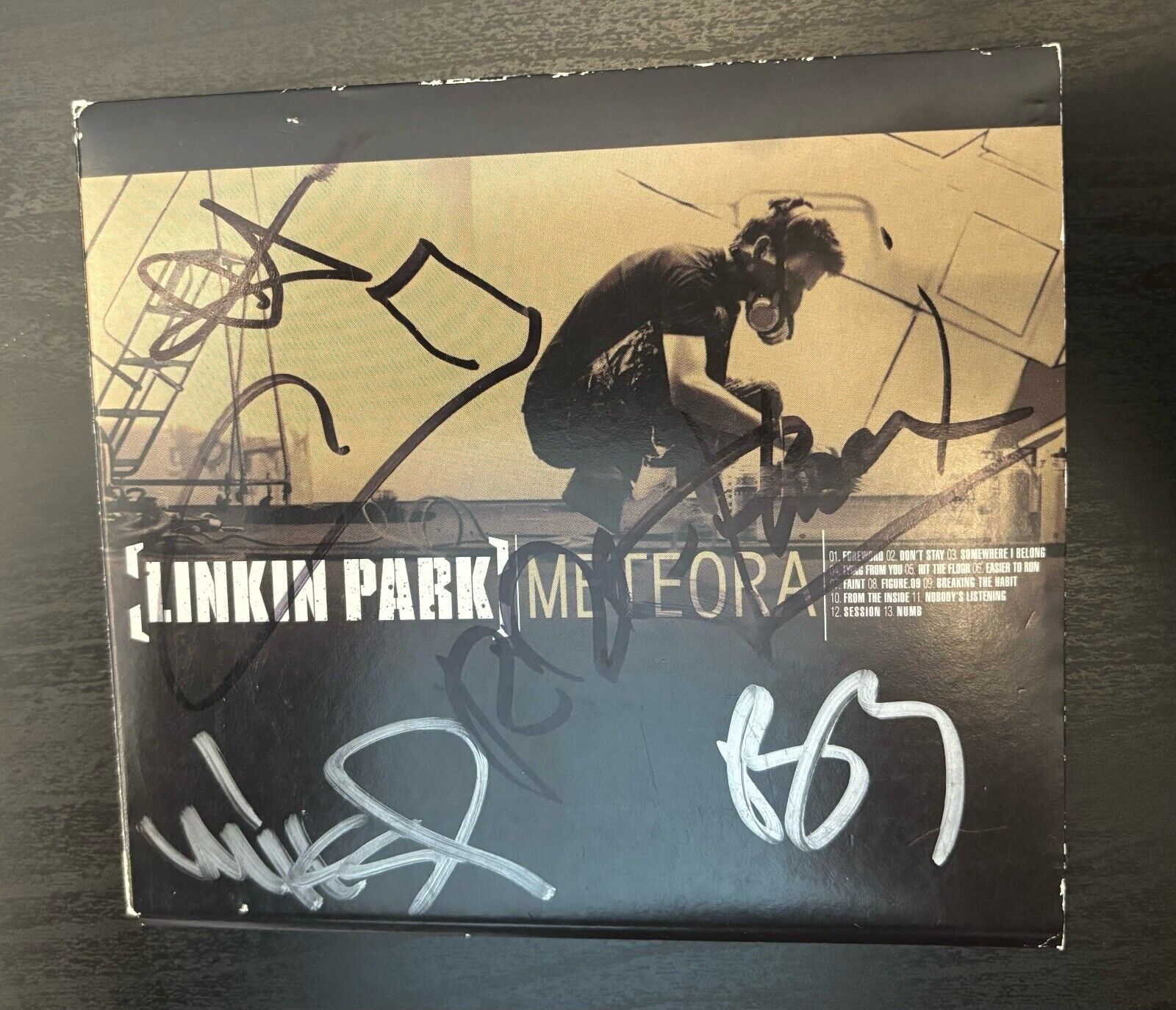 RARE! Autographed Linkin Park Meteora CD - Chester RARE! Autographed Linkin Park Meteora CD - Chester