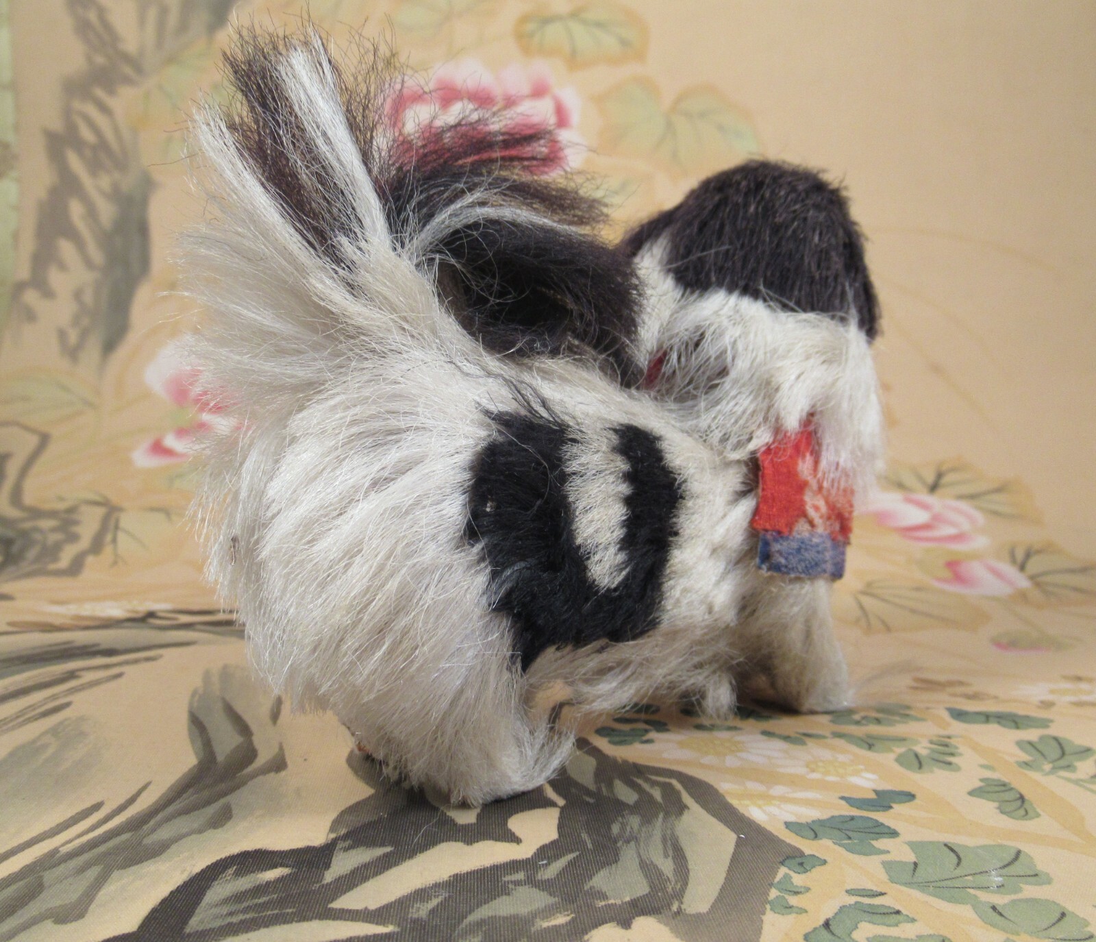 Antique Japanese Chin Dog Pekingese Toy Accessory for Japanese Gofun Dolls 4.5