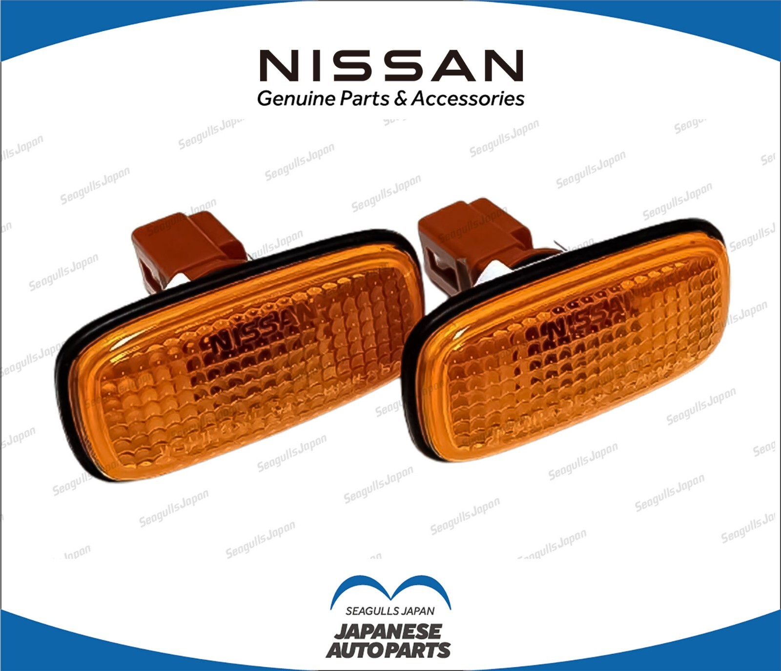 Nissan Skyline GTR R33 R34 95-02 Genuine Amber Side Markers