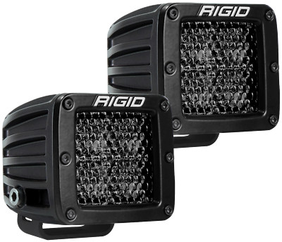 Rigid Industries D-Series Pro Spot Diffused Midnight Edition Light Pod - Pair