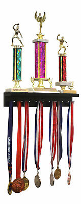 Medal Award Display Rack and Trophy Shelf Medal Hanger