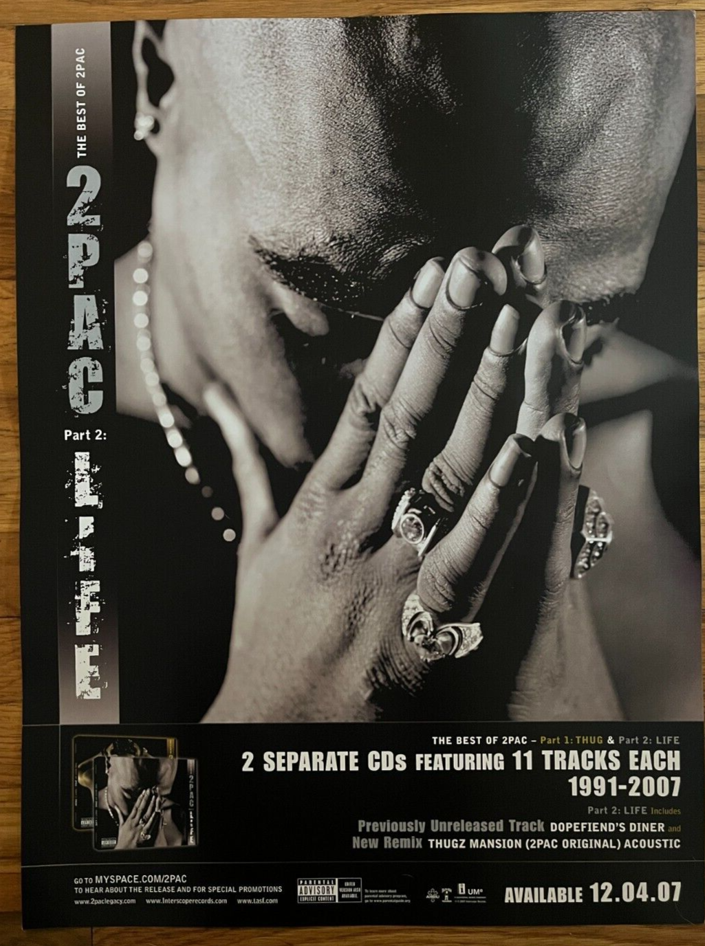 アップルバム ポスター 2pac snoop A1 POSTER APPLEBUM ポスター 2pac スヌープドッグ A1サイズ アップルバム