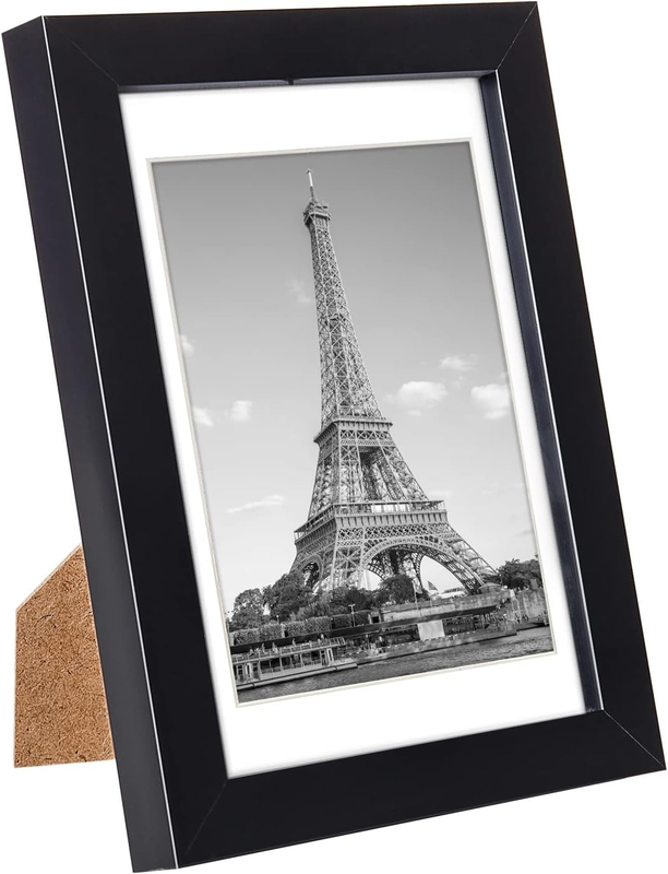 4x6 Picture Frame Set of 10, Display Pictures 3.5x5 with Mat or 4x6 Without, Mul
