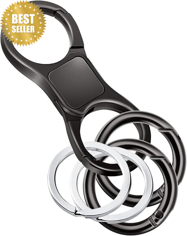 Keychain for Men, Quick Release Key Ring Organizer, Zinc Alloy Car Key Holder Cl