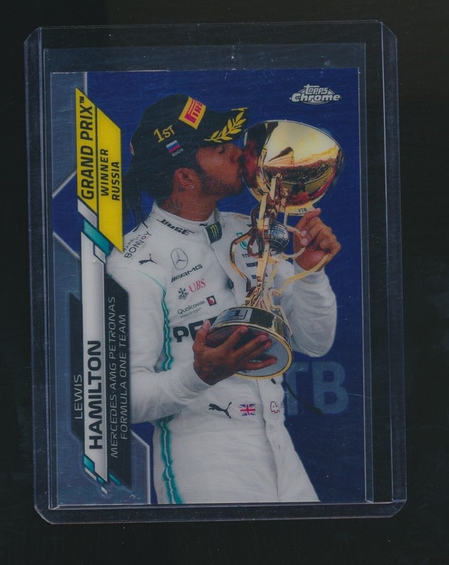 シングルカード 2020 TOPPS CHROME  HAMILTON 2020 TOPPS CHROME F1 LEWIS HAMILTON #144 SAPPHIRE ED-AQUA 78