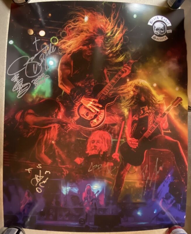 Black Label Society Autographed Tour Poster
