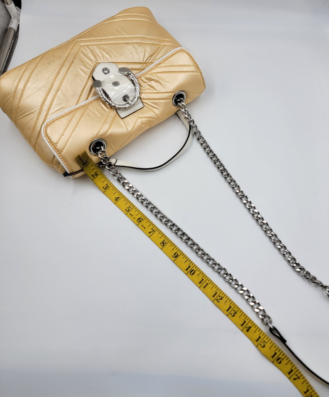 Circus by Sam Edelman Carmen Nylon Shoulder Bag Women's Lemon Wash Magnetic - Picture 5 of 13