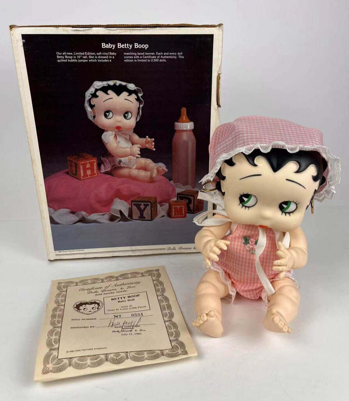 1985 Baby Betty Boop #0551 of 2,500 Limited Edition 1, Doll