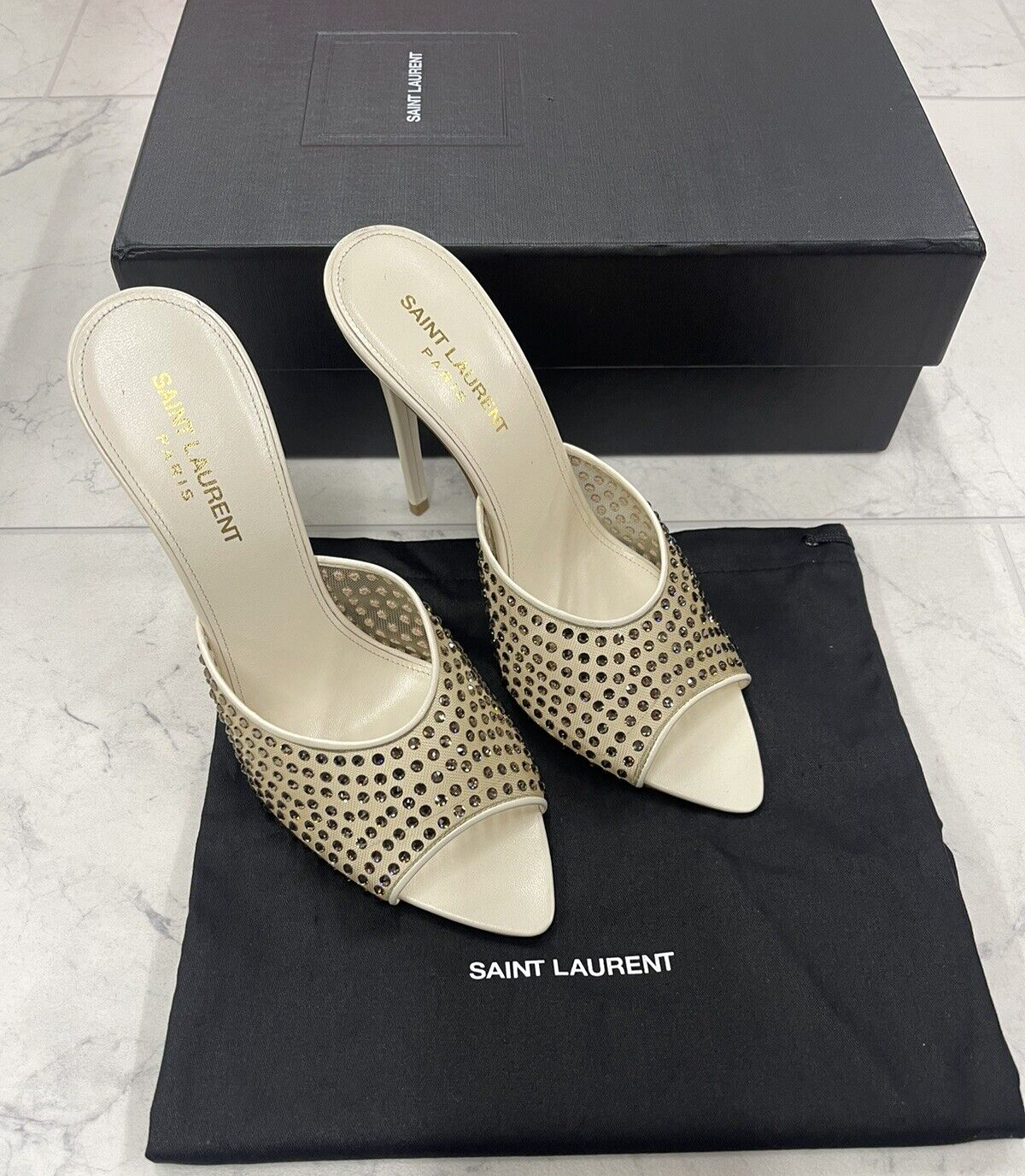 サンダル・ミュール Saint Laurent Jill Mules In Nappa ジル ミュール（スムースレザー） | Saint Laurent サンローラン