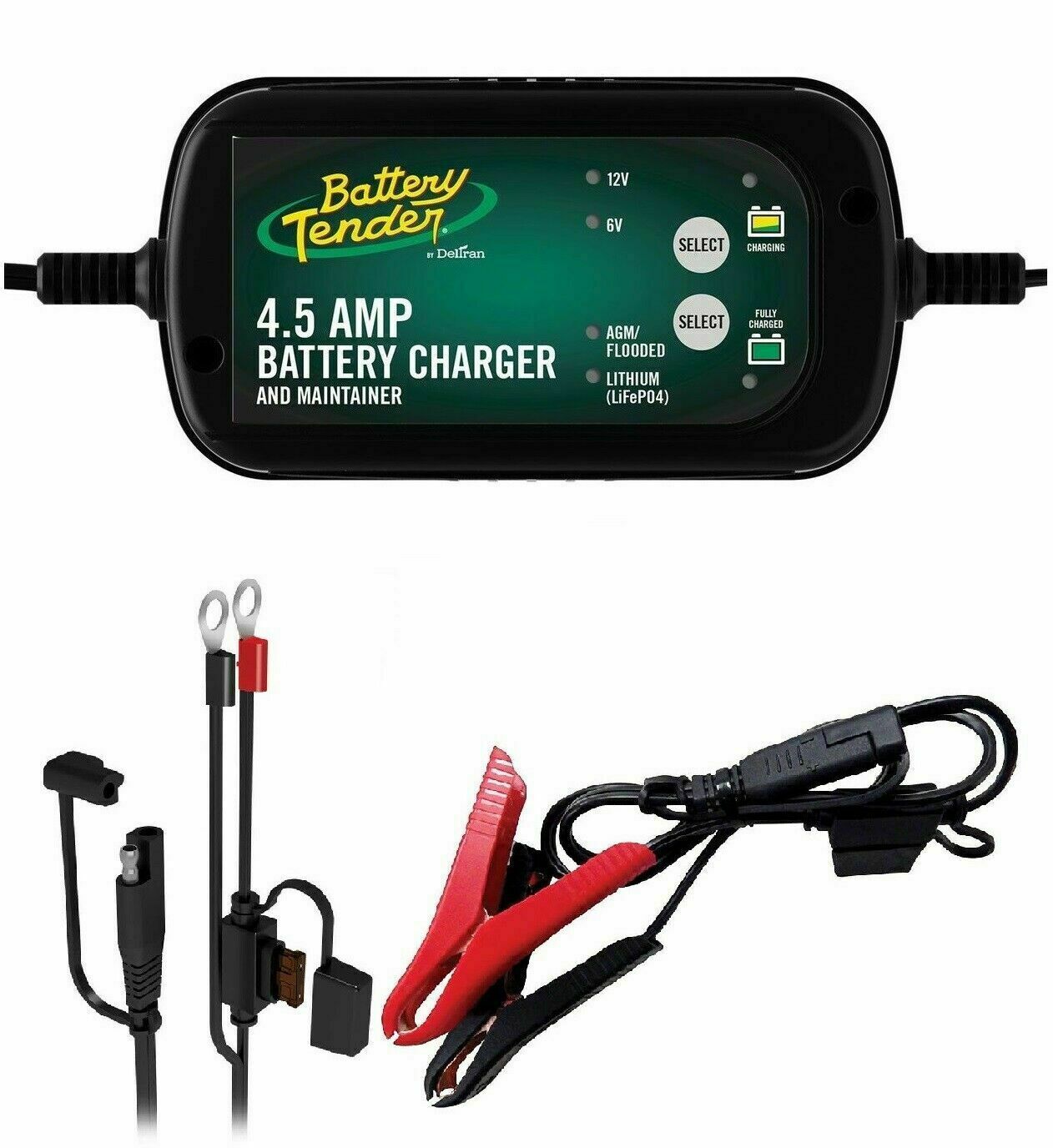 Battery Tender 4.5 Amp Smart Battery Charger & Maintainer 6/12 V