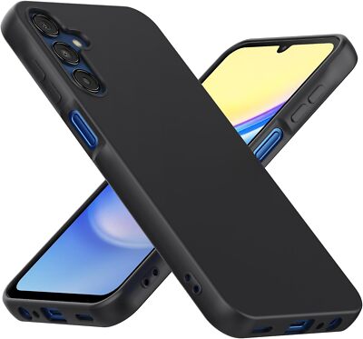For Samsung Galaxy A15 5G Case Liquid Silicone Soft Rubber Gel TPU Cover + Glass