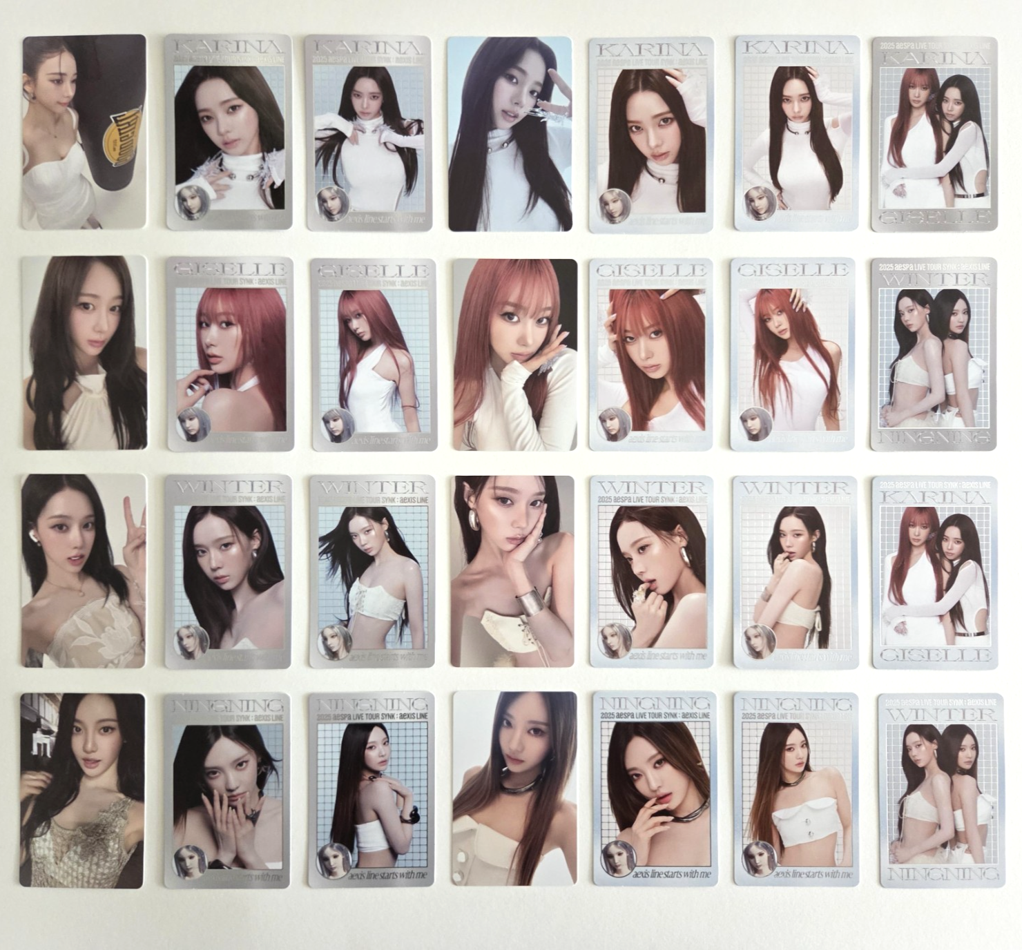 aespa TOUR SYNK 2025 トレカセット RANDOM TRADING CARD SET [Y ver.] - 2025 aespa LIVE TOUR
