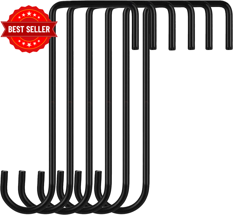 6 Pcs Fence Hooks, Heavy Duty over Door Hooks Stainless Steel Plant Hanger