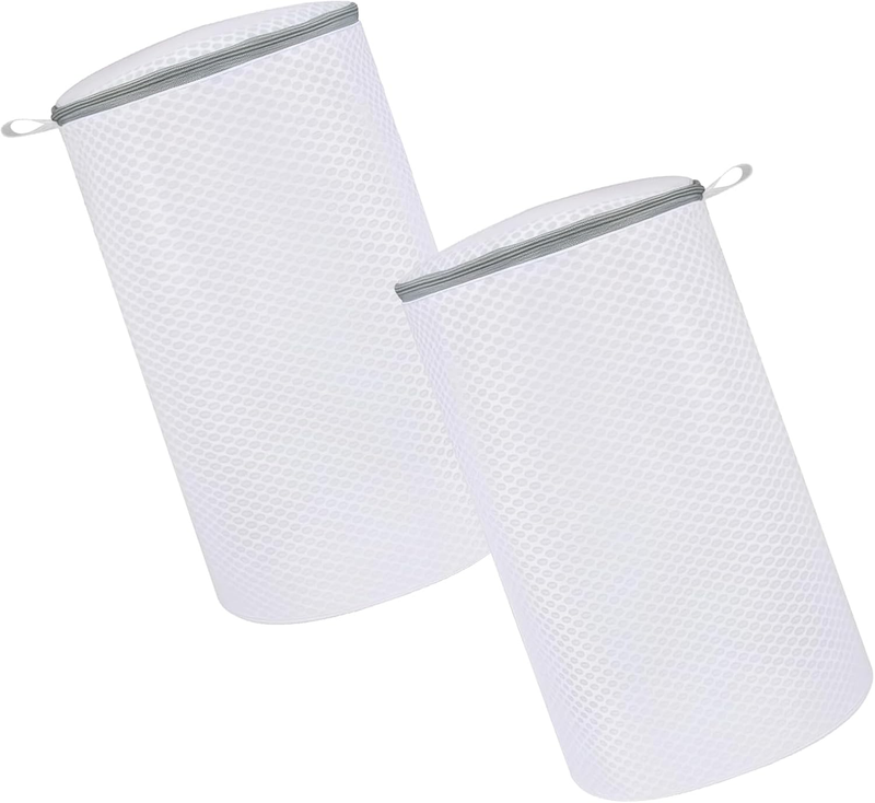 2 Pack Honeycomb Mesh Shoe Laundry Bags with Zipper – Protect Sneakers, Running