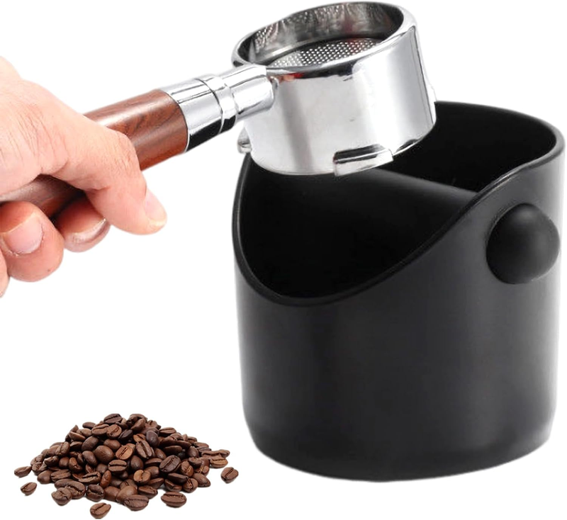 Kaffee Abklopfbehälter für Siebträger Espresso Abschlagbox mit Geräuschdämpfer