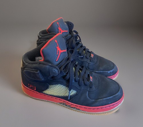 2169) Nike Air Jordan Fusion 5 Black/Red BRED 318608-062