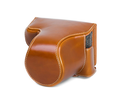 Battery Compartment Camera Case for Olympus PEN-F Bag Brown CC1378b