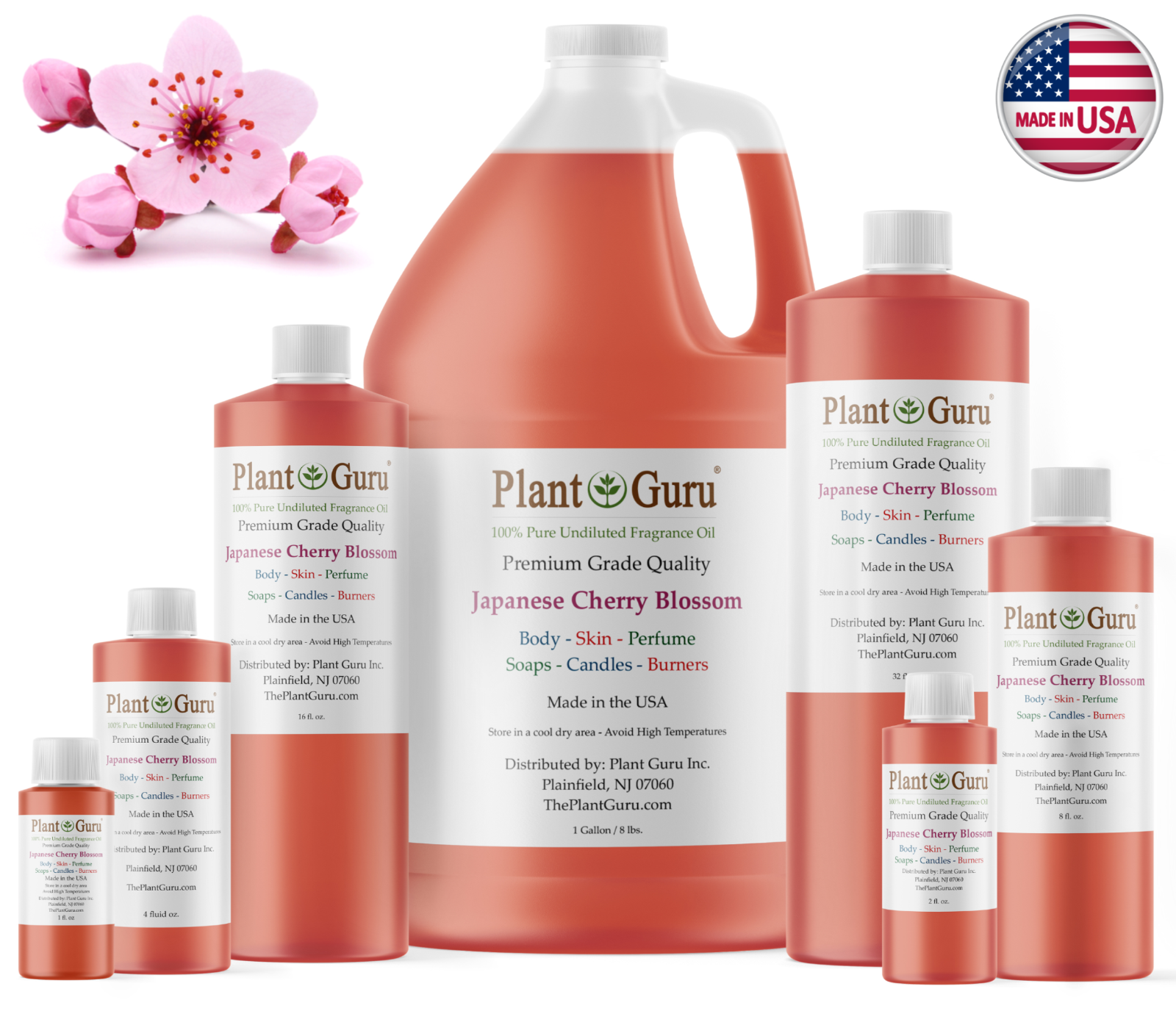 Japanese Cherry Blossom Fragrance Oil For Candle, Soap Making, Diffuser, Burners